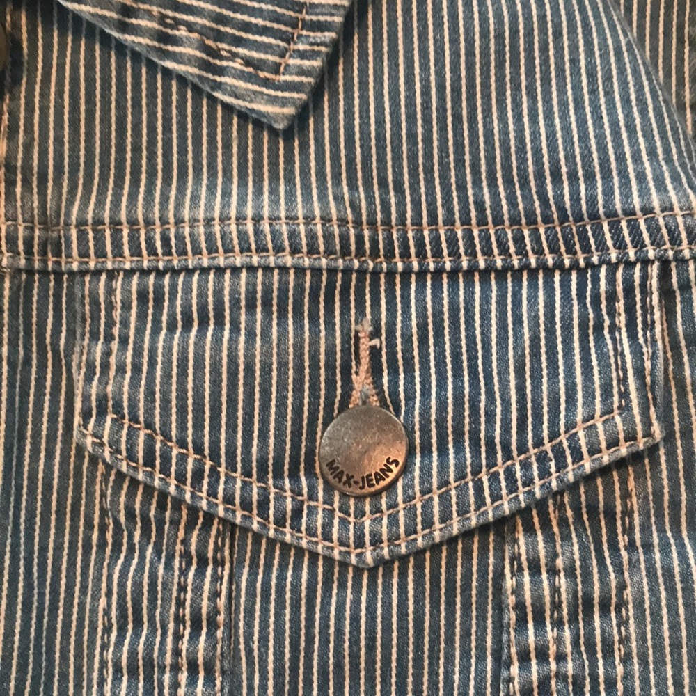 Striped Jean Jacket - Picture 2 of 4